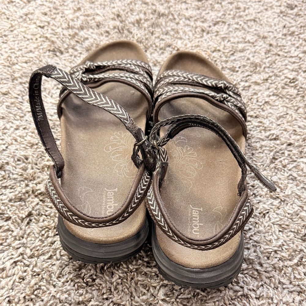 Jambu Brown Aztec Sandals - Picture 2 of 6